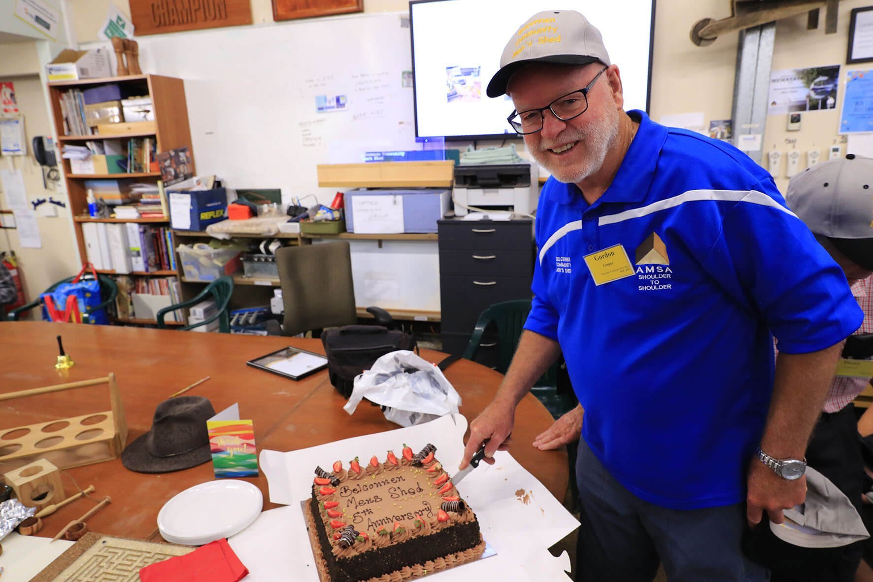 Image of men's shed 5th year anniversary